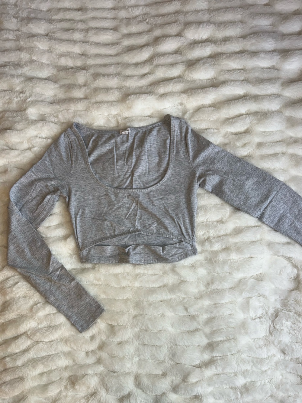 Garage Long Sleeve Cropped Top